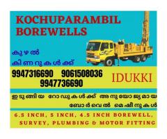 Best Borewell Construction contractors in Idukki Thodupuzha Kattappana Adimali Cheruthoni Marayur