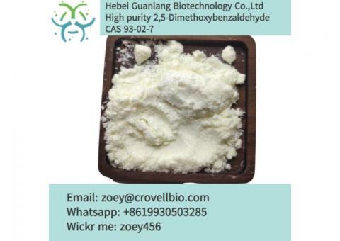 China manufacture supply 2,5-dimethoxybenzaldehyde CAS 93-02-7 fast delivery  zoey@crovellbio.com
