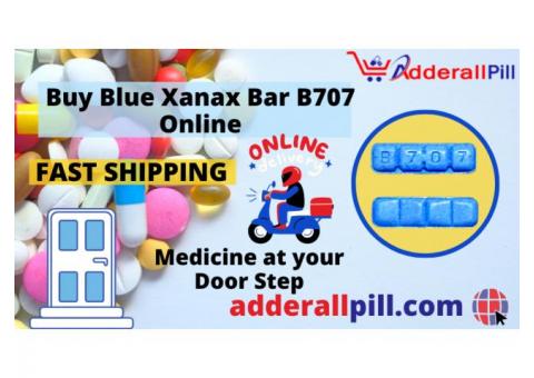 Buy Now Blue Xanax Bars B707 Online In USA From Adderallpill