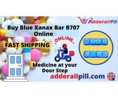 Buy Now Blue Xanax Bars B707 Online In USA From Adderallpill