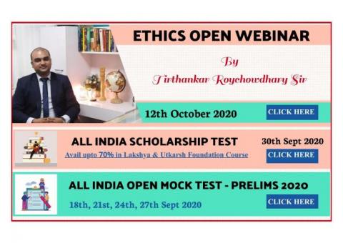 Ethics course by Tirthankar Sir Batch start from October